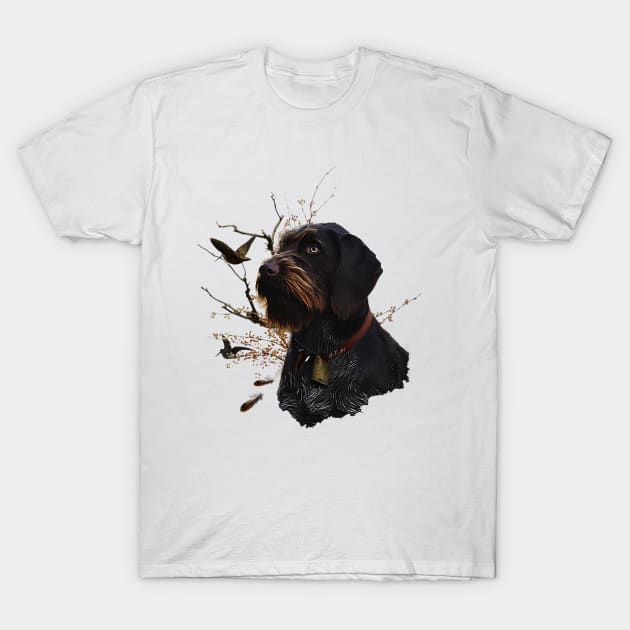 German Wirehaired Pointer T-Shirt by German Wirehaired Pointer 